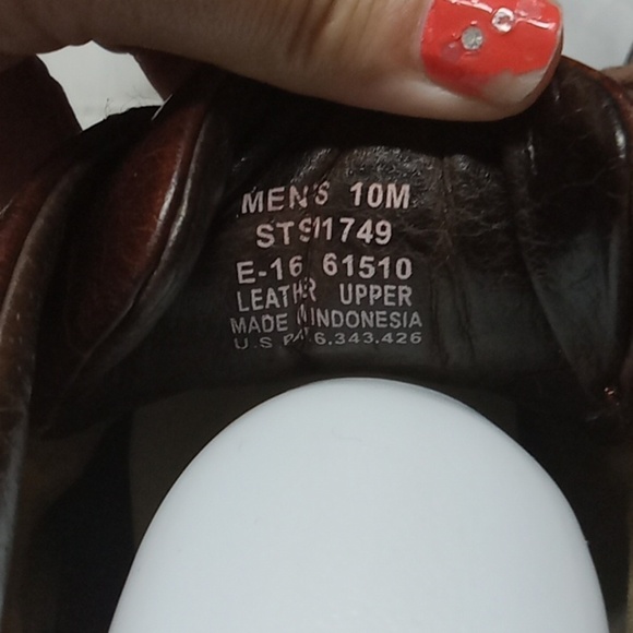 Sperry top siders brown men's shoes size 10 - Picture 5 of 7